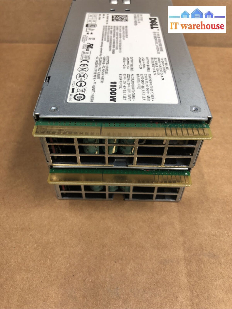 + 2X Dell L1100A-S0 1100W Poweredge Power Supply 0Tcvrr