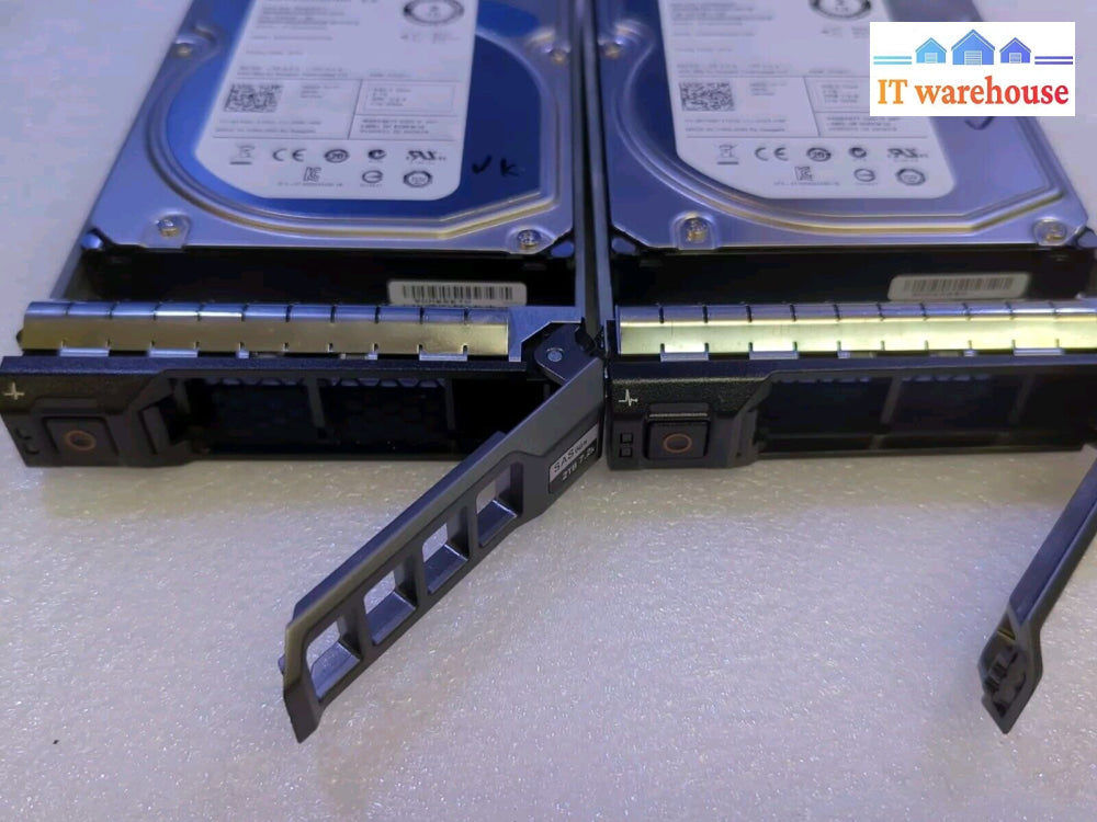 2X Dell R755K 0R755K 2Tb 3.5’’ Sas Hard Drive St32000444Ss W/ Caddy Tested -