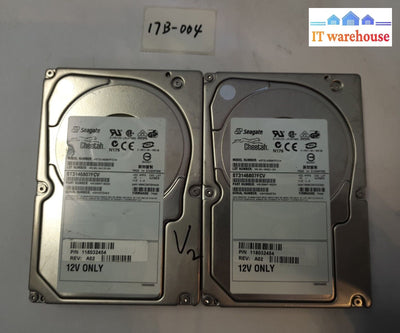 - 2X Dell Seagate St3146807Fcv 9V2007 147 Gb 3.5’ 10000 Rpm Hard Drive @@@