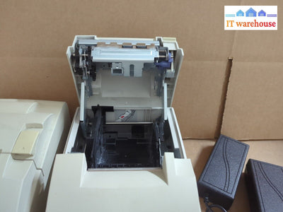 2X Epson Tm-U220D Pos Receipt Printer W/Power Adapter (Serial Port) Tested -
