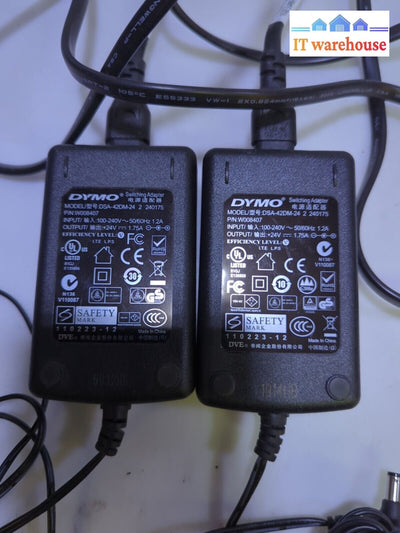 - 2X Genuine Dymo Power Adapter Dsa-42Dm-24 For Labelwriter Printer 24V 1.75A