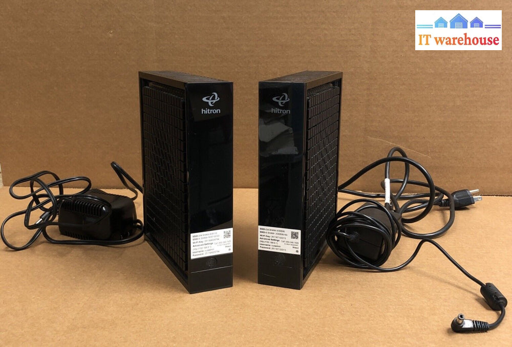 2X Hitron Cgnm-2250 Wireless Cable Modem Router Gateway Dual Band 2.4/5G W/ Ac +