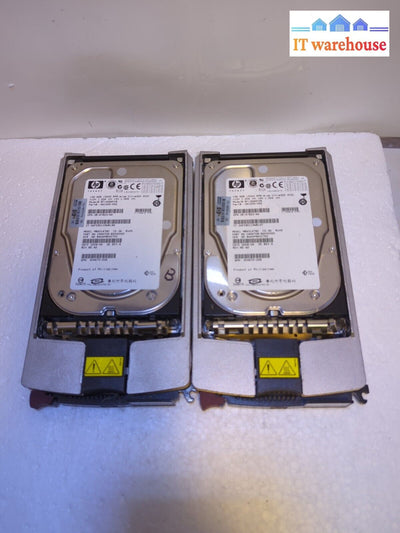 - 2X Hp 146Gb Ultra320 Scsi 404712-001 Hard Drive With Caddy