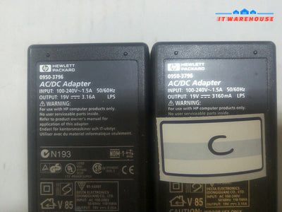 - 2X Hp 19V 3.16A Ac Adapter 0950-3796 @@@