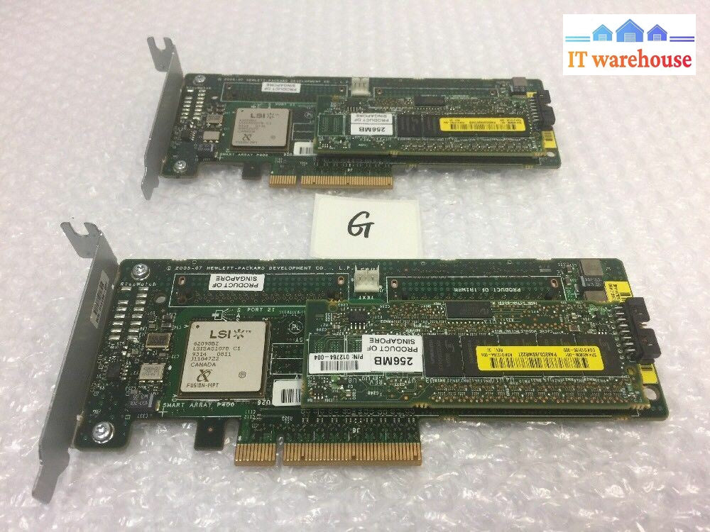 -2X Hp 447029-001 Sas/Sata Raid Card 013159-001 W/405836-001 @@@