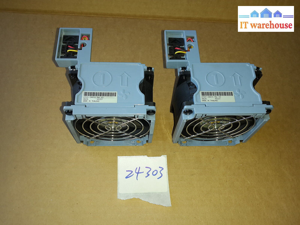 + 2X Hp A7231-04014 Rx2600 80Mm Fan Ffb0812Ehe