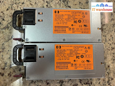 ~ 2X Hp Dps-750Rb A 750W Switching Power Supply 506822 506821 511778 Hstns-Pd18