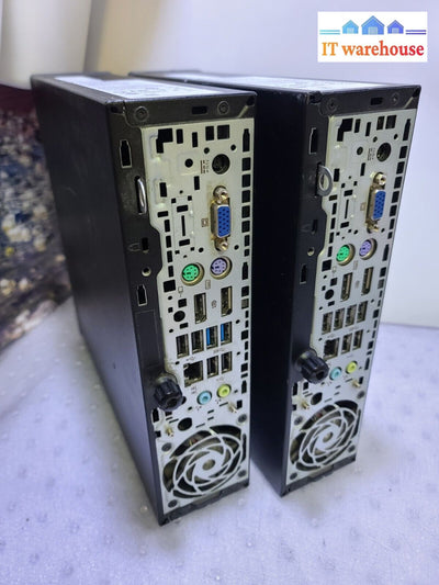 - 2X Hp Elitedesk 800 G1 Usdt Pc Barebone W/ I5-4590S Cpu/8Gb Ram (No Hdd/No Ac)