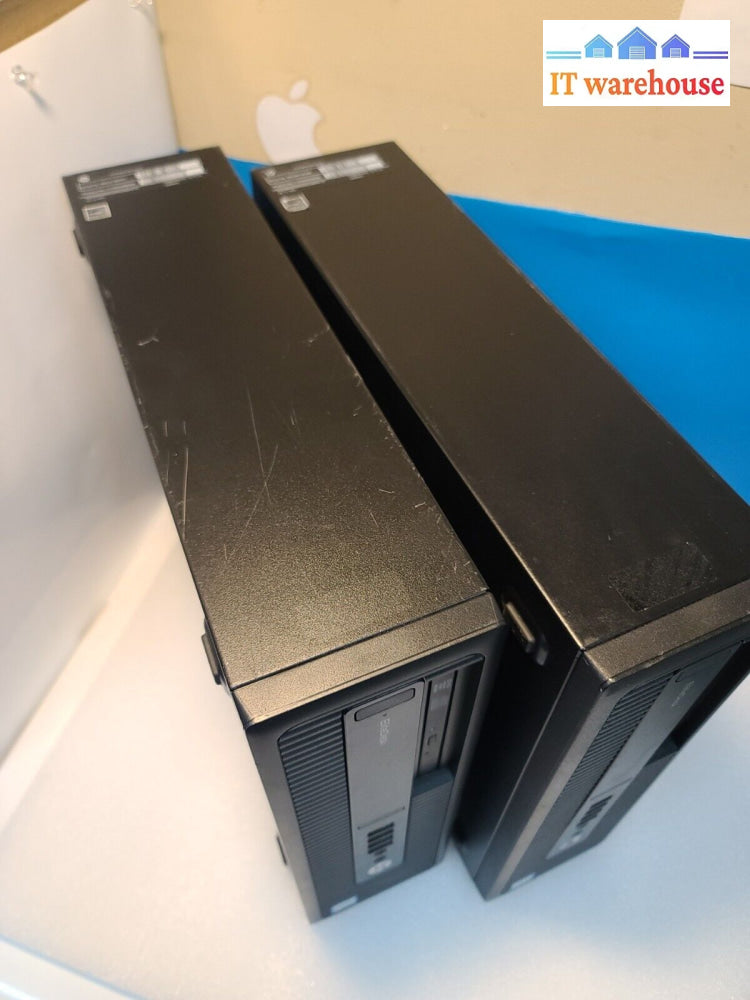 - 2X Hp Elitedesk 800 G2 Desktop Sff Pc W/ I5-6500 Cpu/ 8Gb Ddr4/500Gb Hdd/No Os