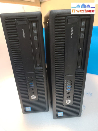 - 2X Hp Elitedesk 800 G2 Desktop Sff Pc W/ I5-6500 Cpu/ 8Gb Ddr4/500Gb Hdd/No Os