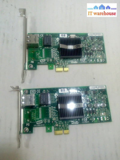 - 2X Hp Nc110T Pci Express Single Port Gigabit Adapter 434982-001 434903-001