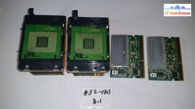 - 2X Intel Xeon 2400Dp Sl6W8 Cpu With Heatsink & Cards @@@