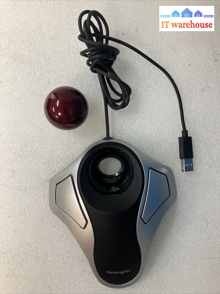 2X Kensington Orbit Optical Marble Trackball Wired Usb Mouse M01591 *Tested* ~