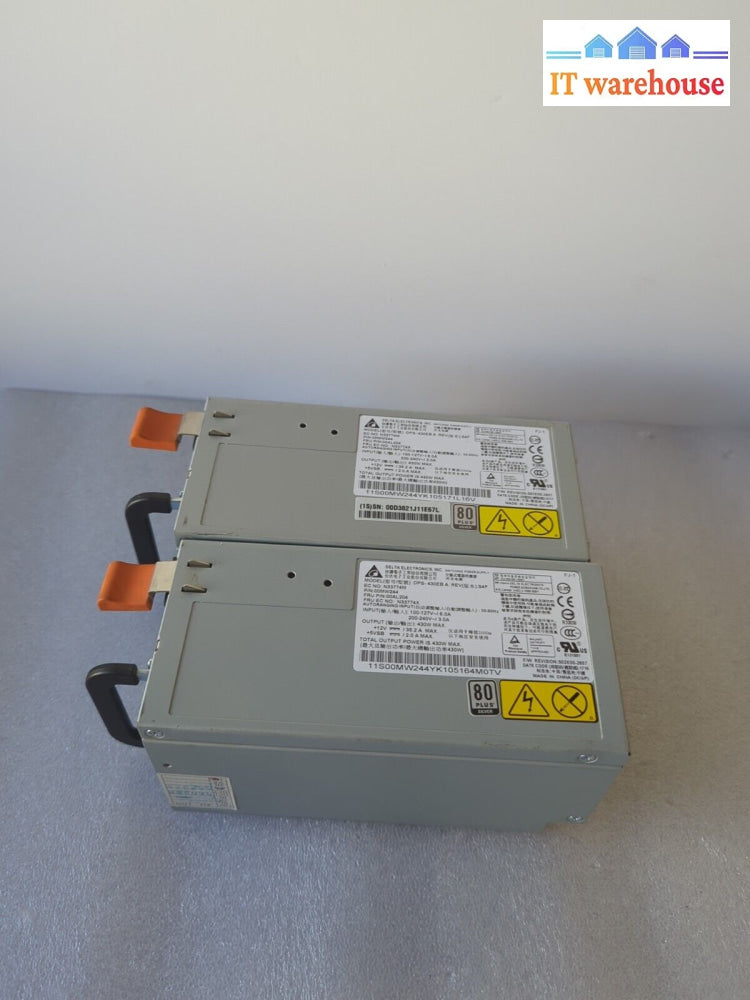 2X Lenovo Ibm X3100M5 430W Power Supply Dps-430Eb A 00Al204 00Mw244 -