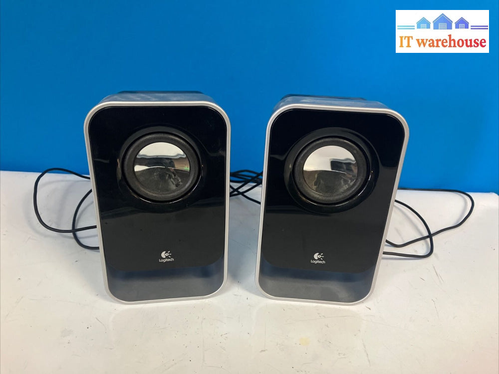 2X Logitech Ls21 Model S-00040 Multimedia Computer Speakers Only *Tested/Work* ~