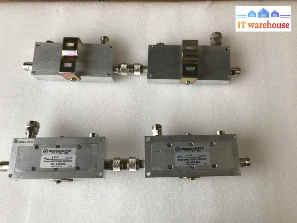 2X Microlab/Fxr Ck-18N 20 Db Coupling Directional Couplers 700~2700Mhz Frequency