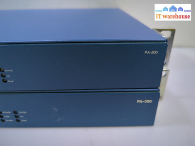 - 2X Palo Alto Networks Pa-500 Firewall Network Security Appliance W/Mounts