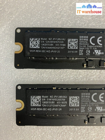 ~ 2X Samsung Mz-Jpv128 128Gb Ssubx