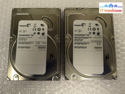 2X Seagate 9Jx244 1Tb 7.2K Rpm 3.5’ Sas Hard Drive St31000424Ss @-