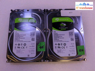 2X Seagate Barracuda 3.5’’ Sata 4Tb Internal Hard Drive - St4000Dm004 Tested