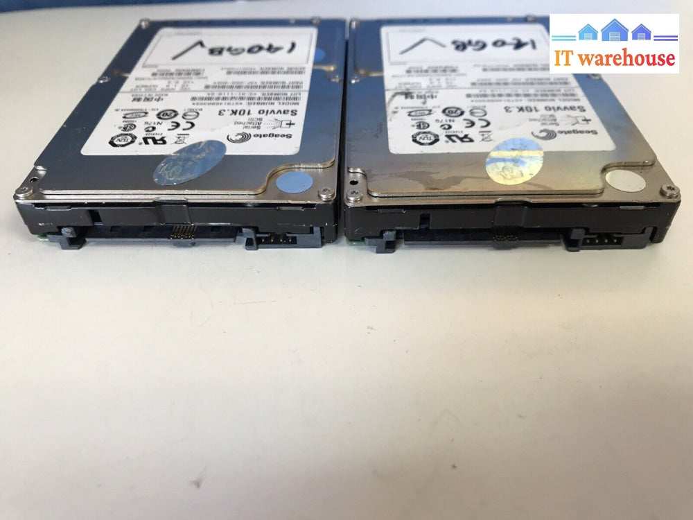 ~ 2X Seagate St9146803Ss Savvio 10K 2.5” 140Gb Sas Hdd