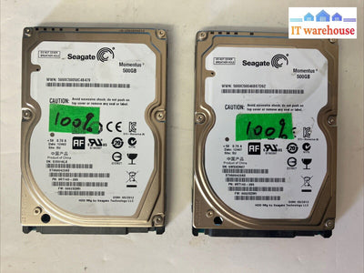 2X Seagate St9500423As Momentus 500Gb 7200Rpm Sata 2.5’’ Hard Drive 9Rt143-285 ~