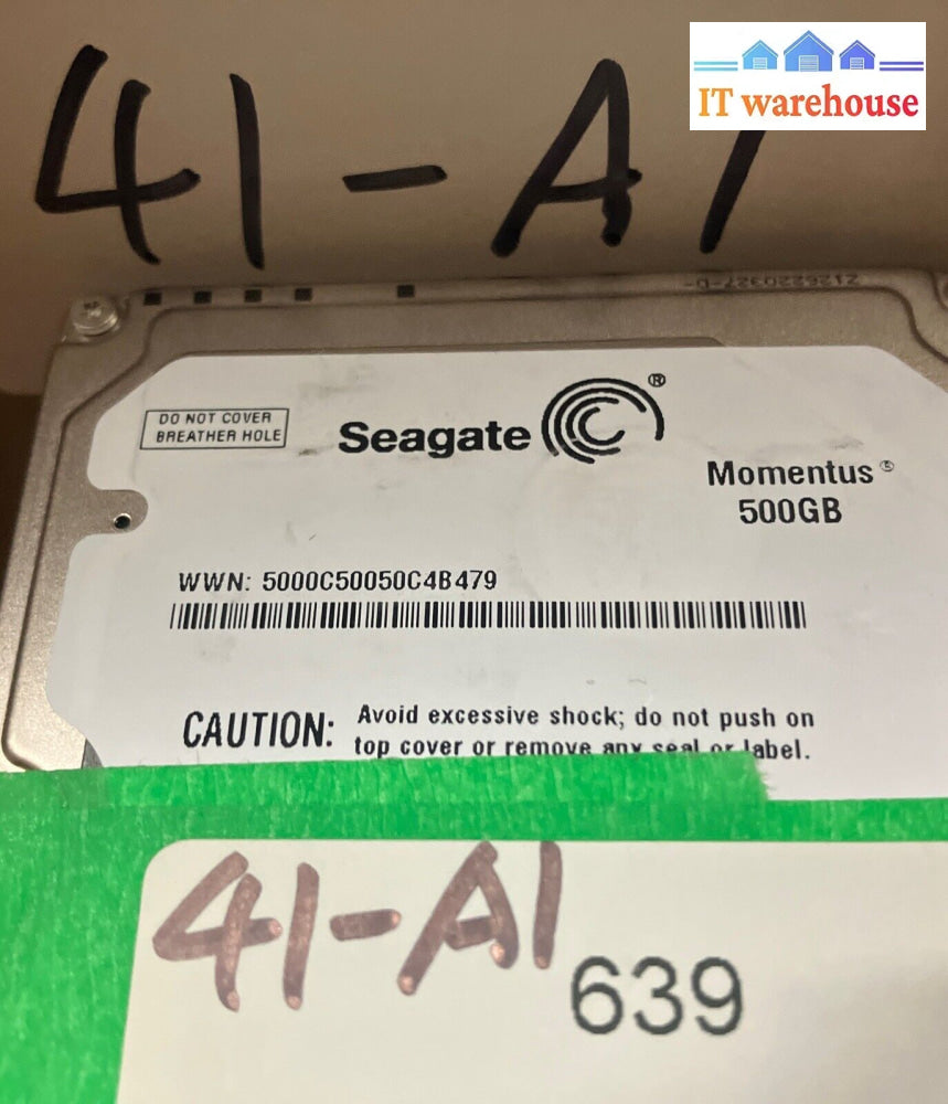 2X Seagate St9500423As Momentus 500Gb 7200Rpm Sata 2.5’’ Hard Drive 9Rt143-285 ~