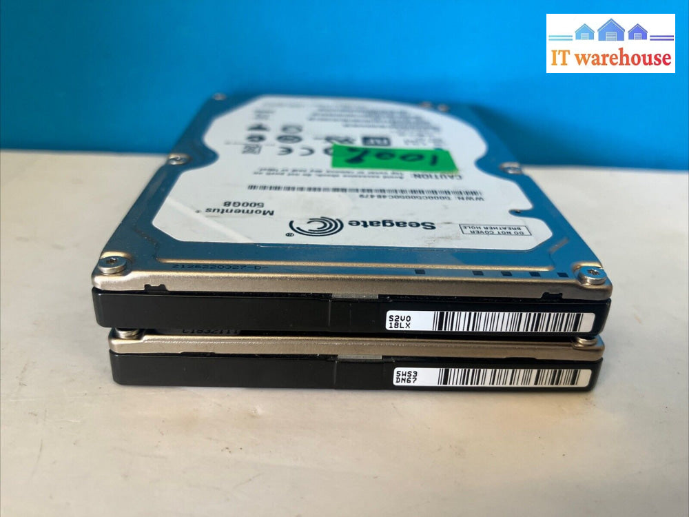 2X Seagate St9500423As Momentus 500Gb 7200Rpm Sata 2.5’’ Hard Drive 9Rt143-285 ~