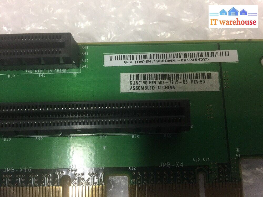 - 2X Sun 501-7715 2-Slot Pci Express Riser Board For T5220