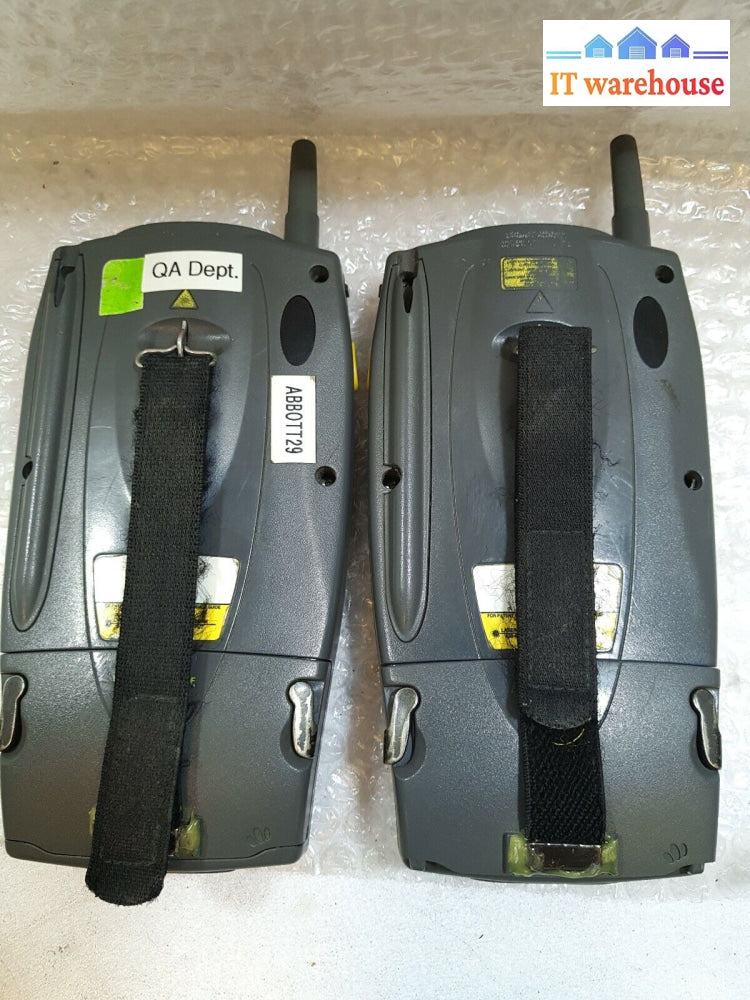 - 2X Symbol Handheld Barcode Scanner Spt1733 With Battery (No Power As Is)