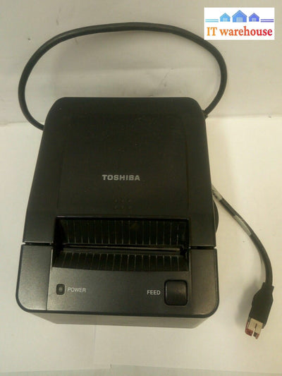 - 2X Toshiba Trst-A10-Sc1-Qm-R Printer (Rs232/Usb) W/Power Usb 2-In-1 Cable