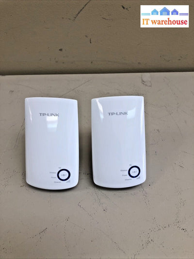 $ 2X Tp-Link 300Mbps 1 Port Universal Wi-Fi Range Extender - (Tl-Wa850Re)