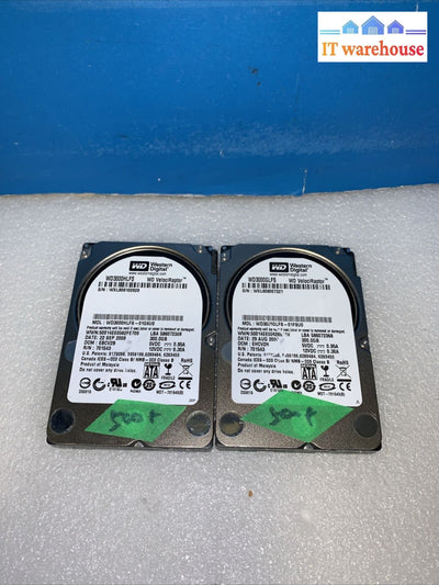 (2X) Wd Velociraptor Wd3000Hlfs 300Gb 2.5’ Sata Ii Enterprise Hard Drive