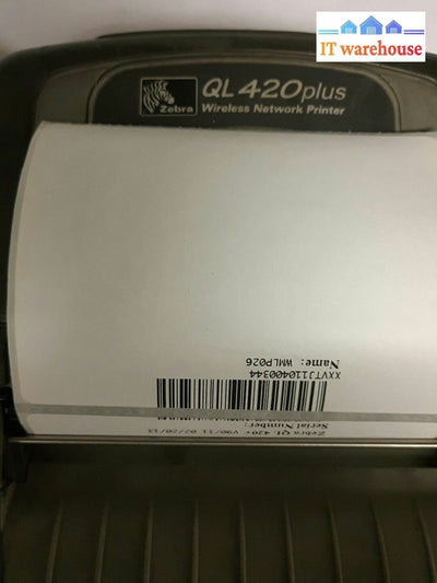 - 2X Zebra Barcode Printer Ql420 Plus With Battery (As Is)