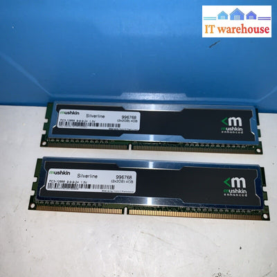 2X2Gb = 4Gb Mushkin Silverline 996768 Pc3-106689-9-9-24 1.5V Desktop Memory