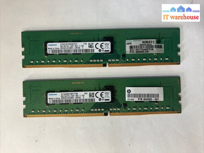 (2X8Gb) Samsung Ddr4-2400 Pc4-19200 Ecc Rdimm Server Memory M393A1K43Bb0-Crc0Q ~