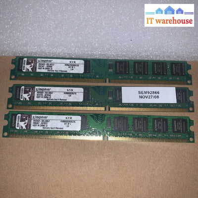 (3 X 1Gb) Kingston Kvr667D2N5K2/2G Pc2-5300 Ddr2 Ram Desktop Memory