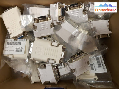 - 30X New Dvi Male To Vga De-15 Female Adapter 40Y7611