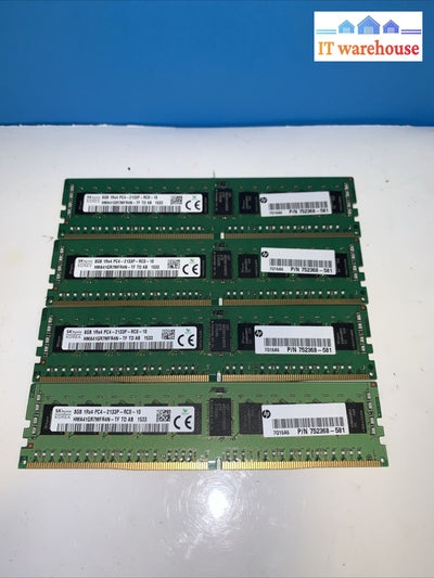 32Gb = 4X 8Gb Sk.hynix 1Rx4 Pc4-17000 Ddr4-2133 Ram Memory Hma41Gr7Mfr4N-Tf