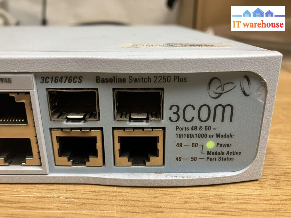 ~ 3Com Baseline Switch 2250 Plus 48 Ports Ethernet Managed - 10014921