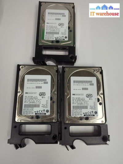 3Fujitsu Dell Maj3182Mc 085Juh 18Gb 10000Rpm 4Mb U160 Scsi Hard Drives W/Caddy-