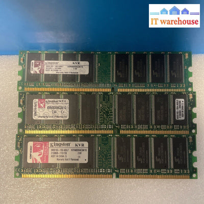 * 3Gb (3 X 1Gb) Ddr Pc3200 400 Dimms For Desktop Pcs - Kingston Kvr400X64C3A/1G