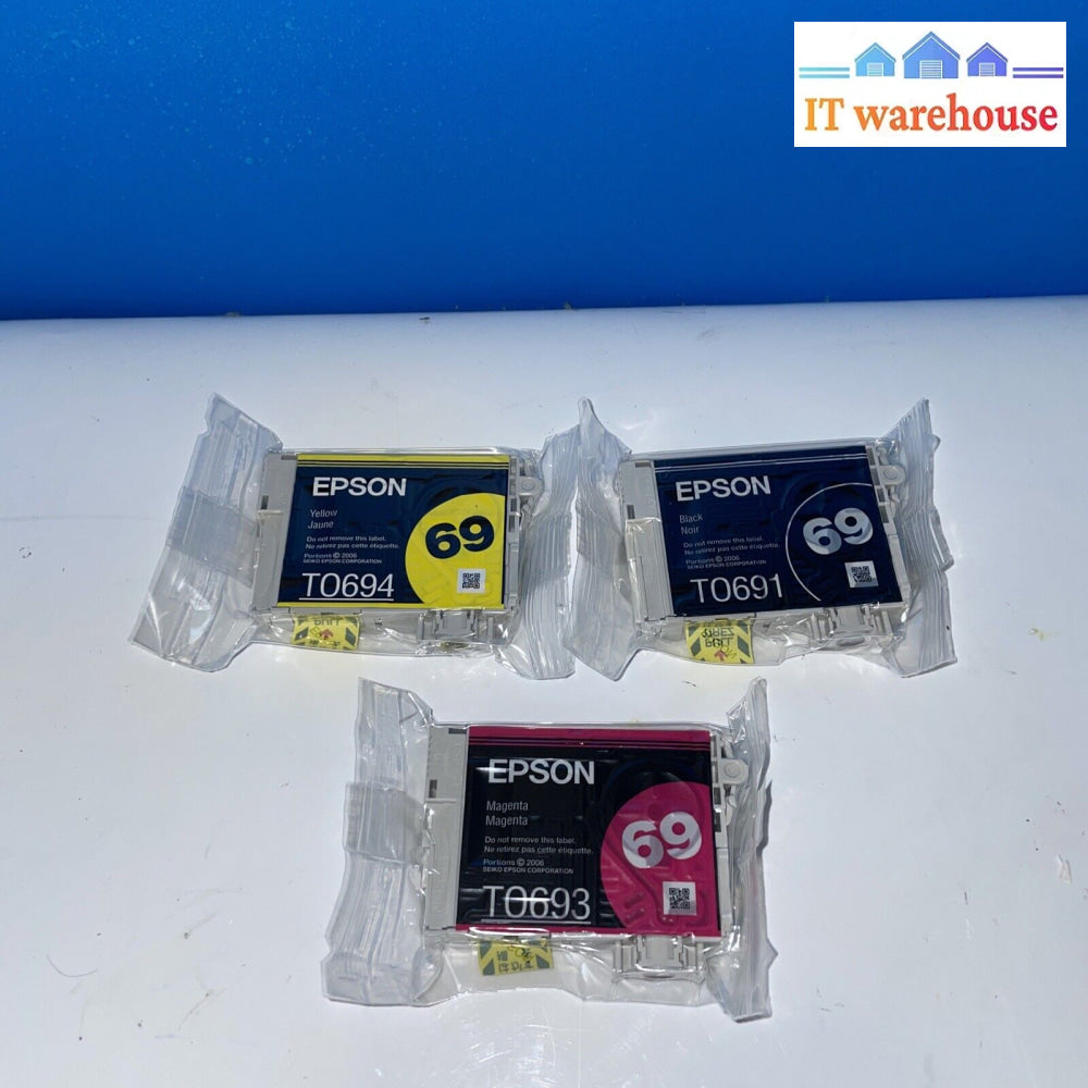 3Pk T0691 T0693 T0694 Color Ink Cartridge Epson Printer