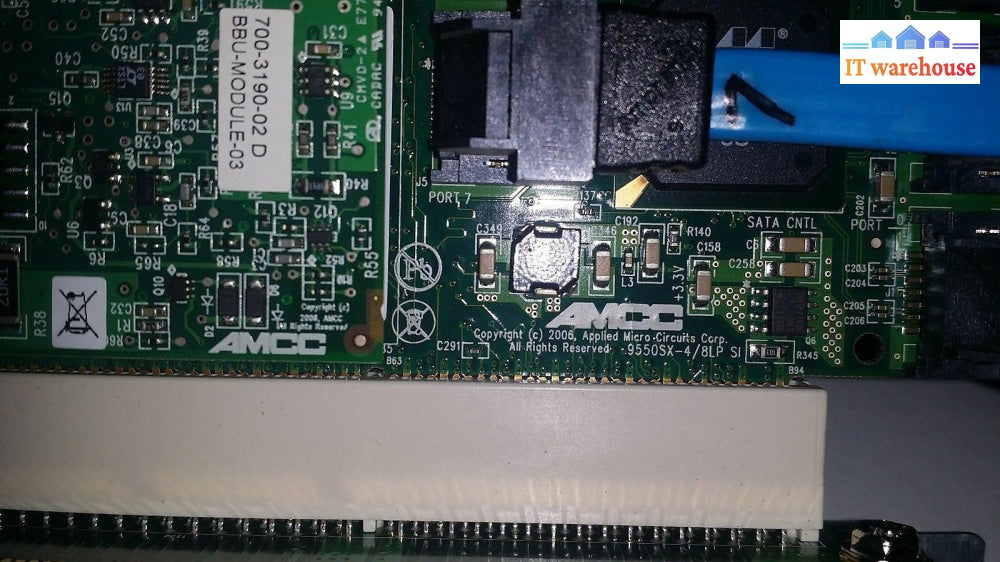 3Ware Amcc 9550Sx-4/8Lp Sata Controller + Extras