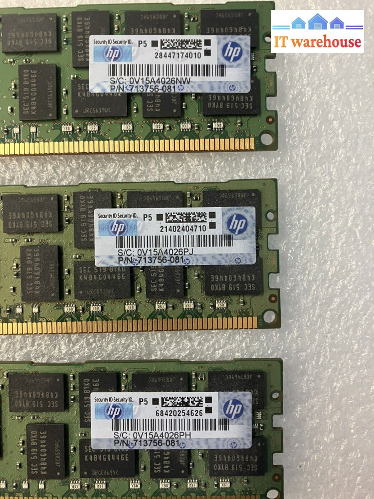 (3X 16Gb) M393B2G70Eb0-Yk0Q2 Samsung Pc3L-12800R Ddr3L-1600 Ecc Reg Server Ram ~