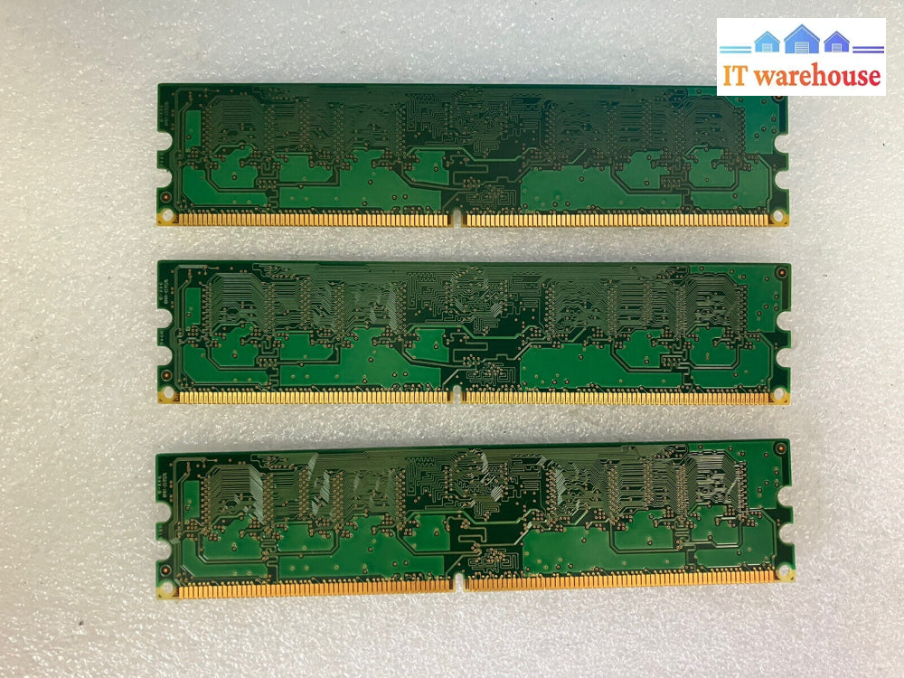 ~ (3X 1Gb) Samsung 1Gb 1Rx8 Pc2-6400U-666-12-Zz M378T2863 Cf7 Desktop Memory Ram