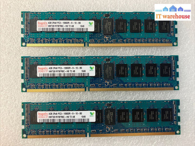 (3X 4Gb) Hynix Hmt351R7Bfr8C-H9 Pc3-10600R Ddr3-1333 Dimm Reg Ecc Server Memory~