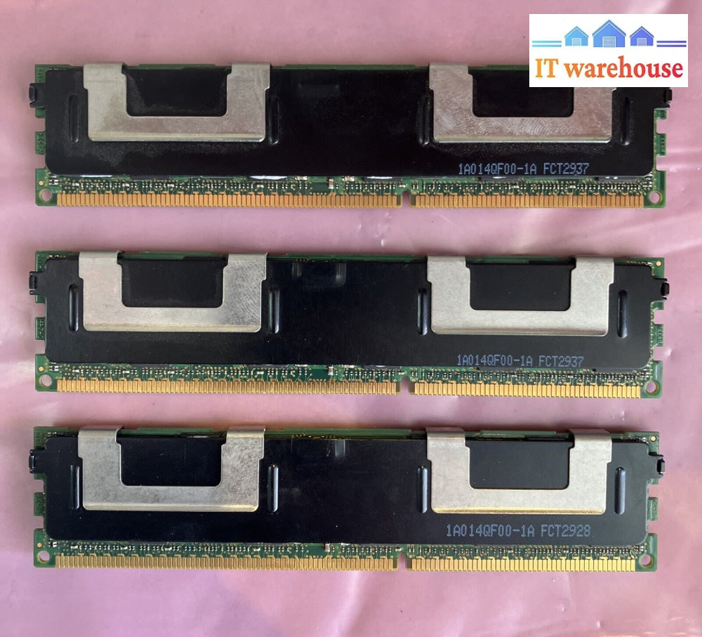 (3X 4Gb) Kingston Ram Kvr1333D3D4R9S/4G Ddr3-1333 Pc3-10600 Ecc Server Memory ~