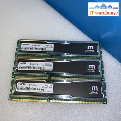 3X 4Gb Mushkin Silverline Ddr3 Gaming Heatsink Ram Stick (Pc3-10666 998770)