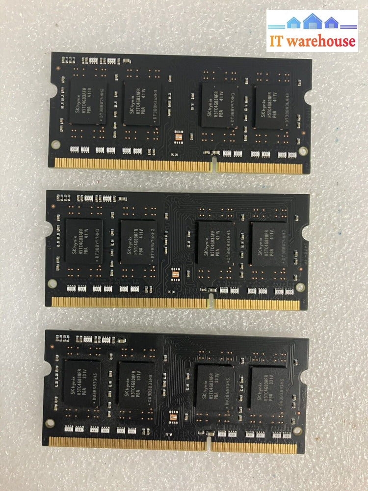 ~ (3X 4Gb) Sk Hynix Ddr3 Pc3L-12800S Sodimm Ram Memory Hmt451S6Afr8A-Pb For Mac